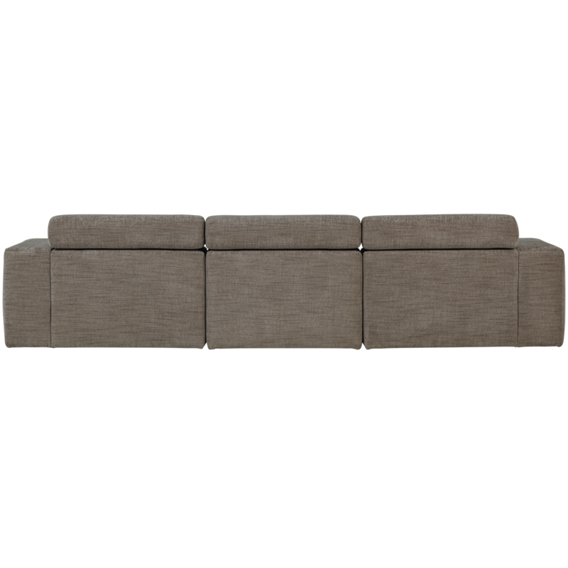 WOOOD-collectie Novi Chaise Longue Bank Links Grijs Melange