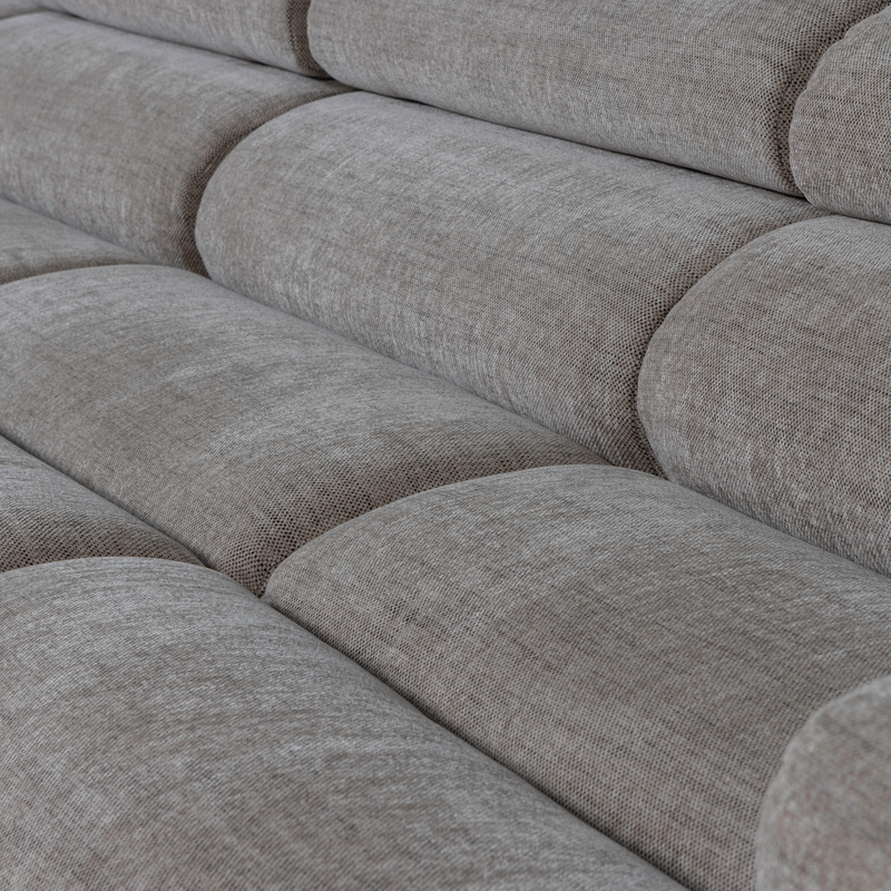 WOOOD-collectie Novi Chaise Longue Bank Links Grijs Melange