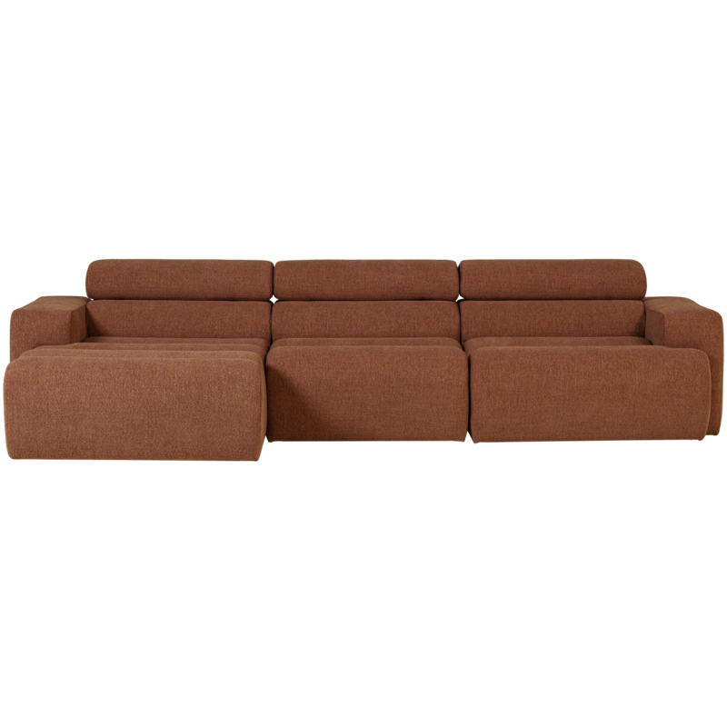 WOOOD-collectie Novi Chaise Longue Bank Links Boucle Terra