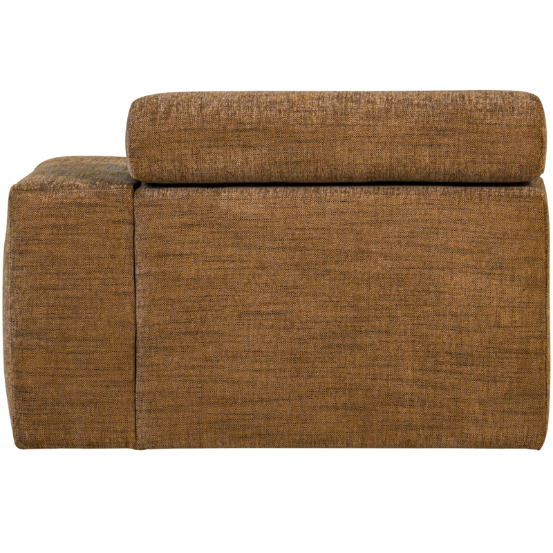 WOOOD-collectie Novi 1-Zits Element Arm Rechts Karamelbruin Melange
