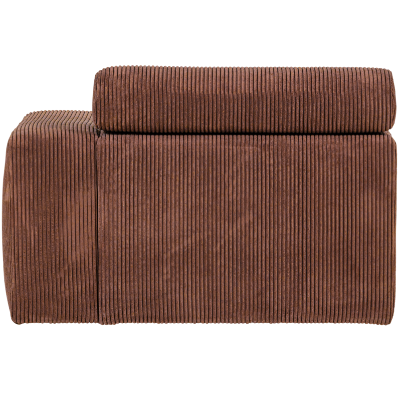 WOOOD-collectie Novi 1-Zits Element Arm Rechts Ribstof Terra