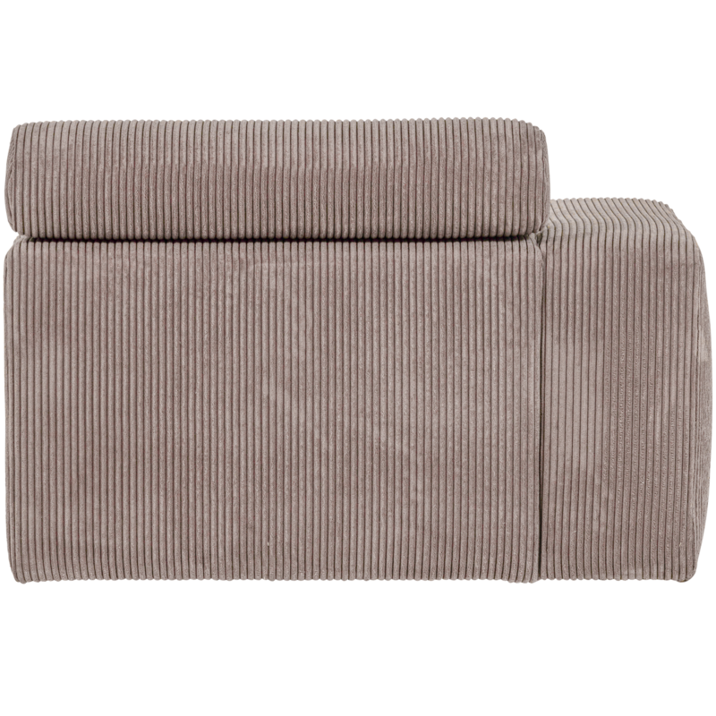 WOOOD-collectie Novi 1-Zits Element Arm Links Ribstof Zand