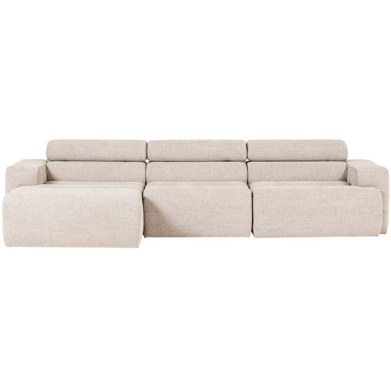 WOOOD-collectie Novi Chaise Longue Bank Links Boucle Naturel