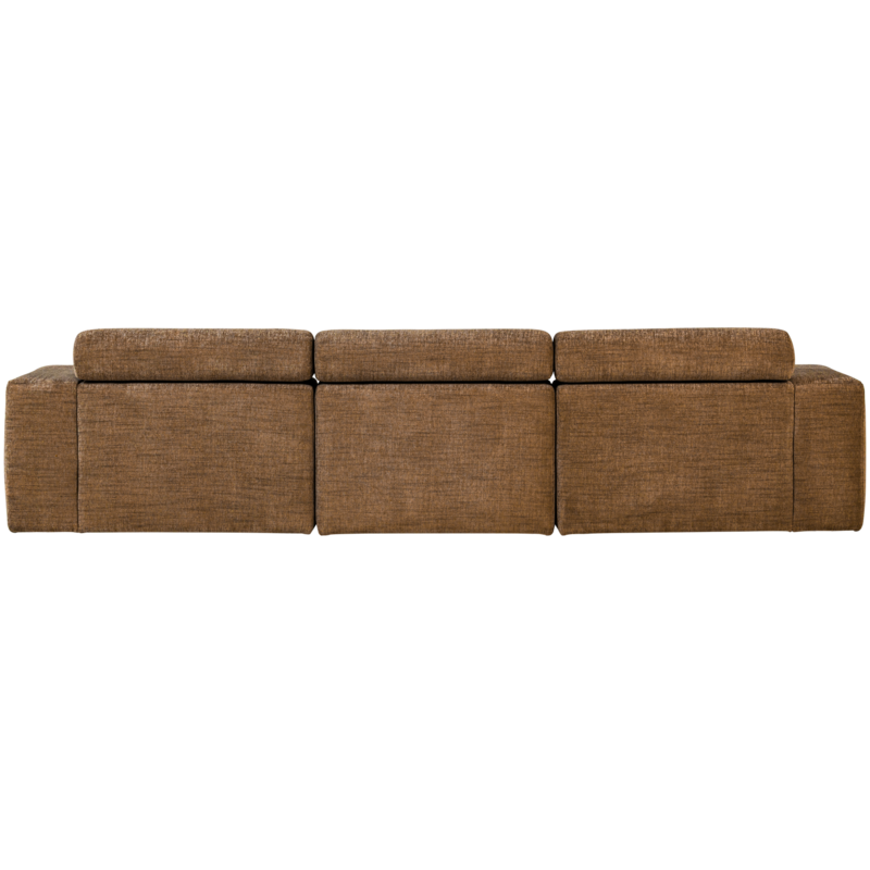 WOOOD-collectie Novi Chaise Longue Bank Links Karamelbruin Melange