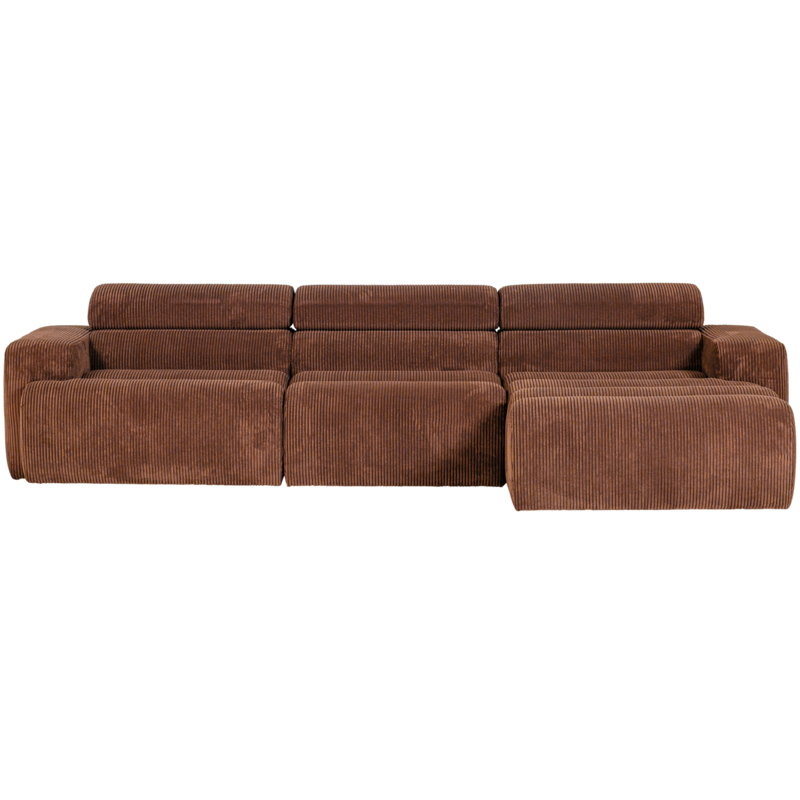WOOOD-collectie Novi Chaise Longue Bank Rechts Ribstof Terra