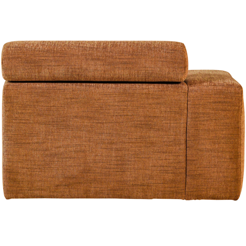 WOOOD-collectie Novi Chaise Longue Element Arm Links Oranje Melange