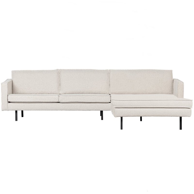 WOOOD-collectie Rodeo Chaise Longue Bank Rechts Boucle Naturel