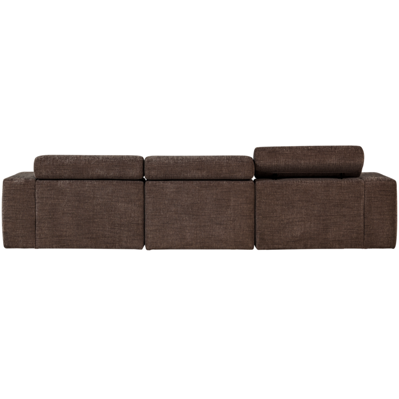WOOOD-collectie Novi Chaise Longue Bank Rechts Donkerbruin Melange