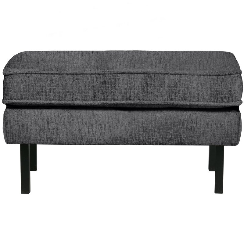 WOOOD-collectie Rodeo Hocker Op Poten Structure Velvet Mountain