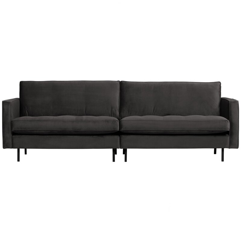WOOOD-collectie Rodeo Classic 3-Zits Bank Velvet Antraciet