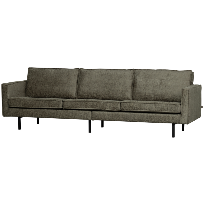 WOOOD-collectie Rodeo 3-Zits Bank Structure Velvet Frost