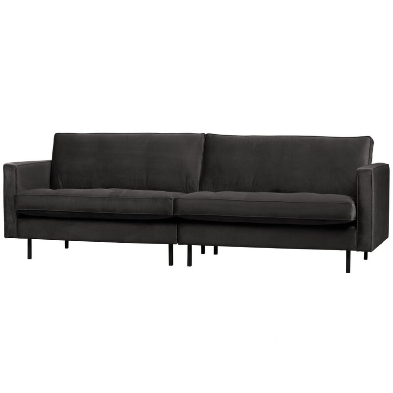 WOOOD-collectie Rodeo Classic 3-Zits Bank Velvet Antraciet