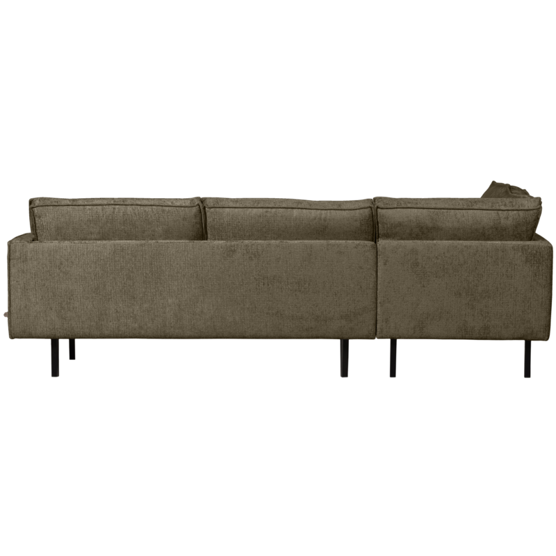 WOOOD-collectie Rodeo Hoekbank Links Structure Velvet Bonsai