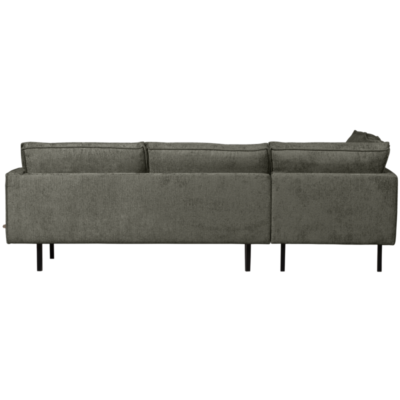 WOOOD-collectie Rodeo Hoekbank Links Structure Velvet Frost