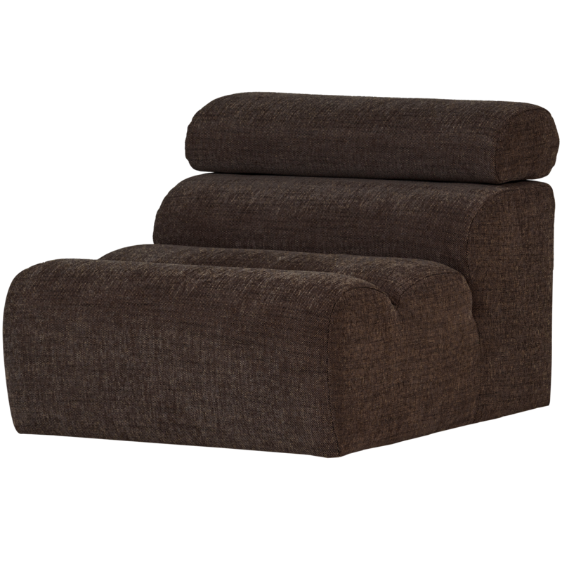 WOOOD-collectie Novi 1-Zits Element Donkerbruin Melange