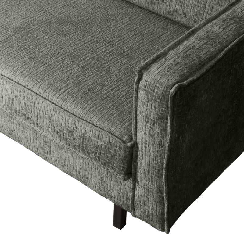WOOOD-collectie Rodeo Hoekbank Links Structure Velvet Frost
