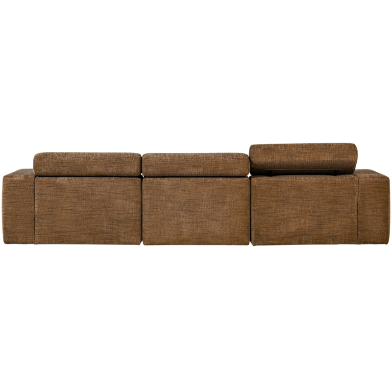 WOOOD-collectie Novi Chaise Longue Bank Rechts Karamelbruin Melange