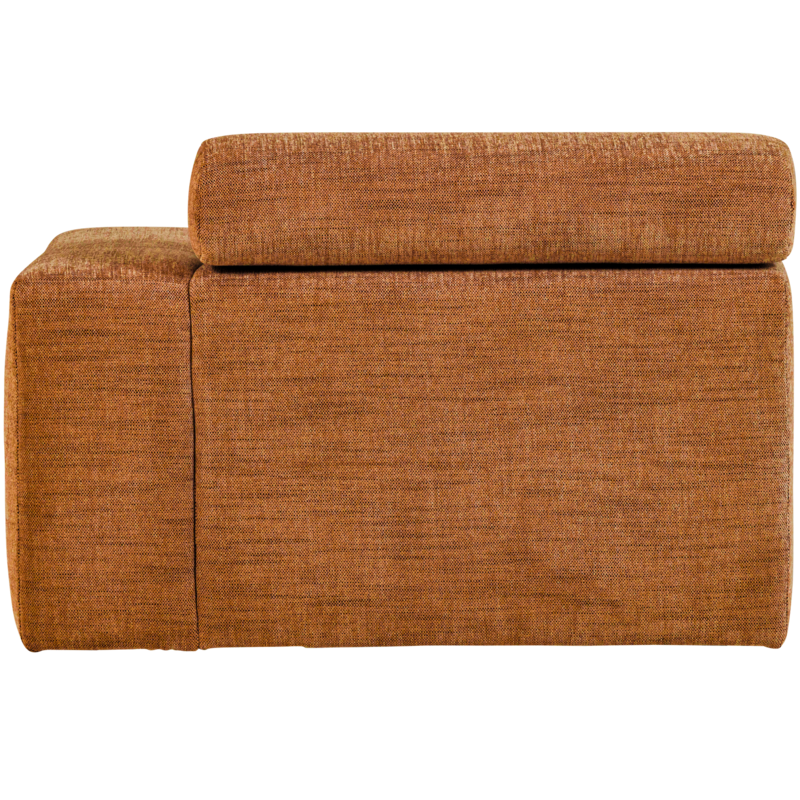 WOOOD-collectie Novi Chaise Longue Element Arm Rechts Oranje Melange
