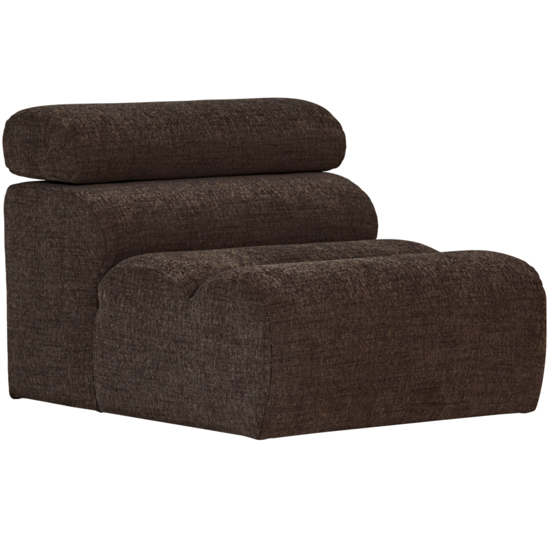 WOOOD-collectie Novi 1-Zits Element Donkerbruin Melange