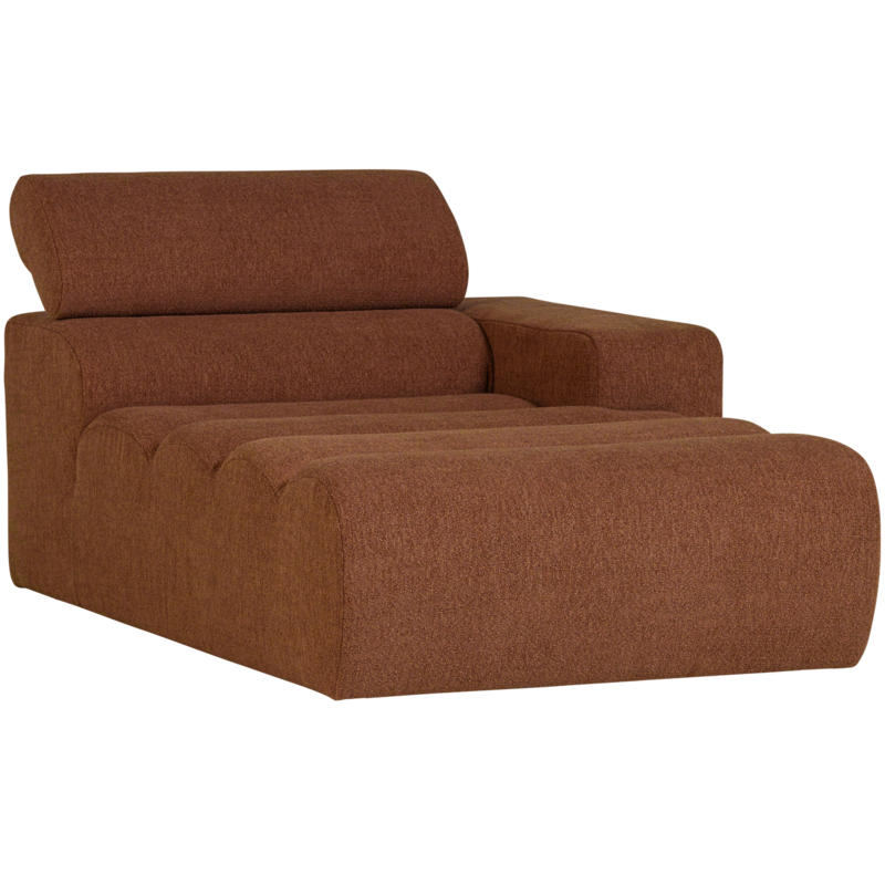 WOOOD-collectie Novi Chaise Longue Element Arm Rechts Boucle Terra