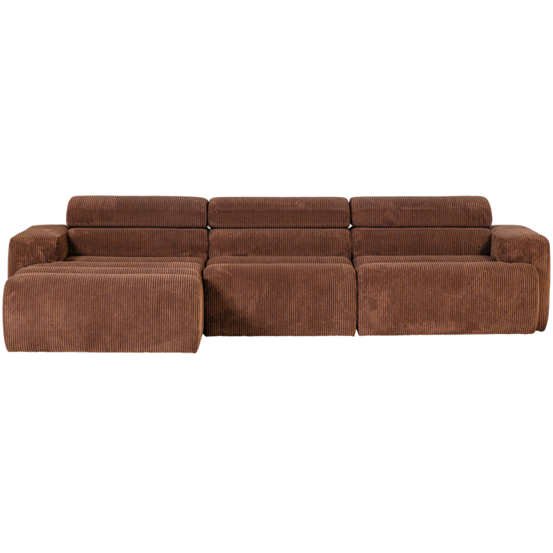 WOOOD-collectie Novi Chaise Longue Bank Links Ribstof Terra