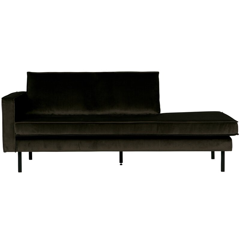 WOOOD-collectie Rodeo Daybed Links Velvet Donkergroen