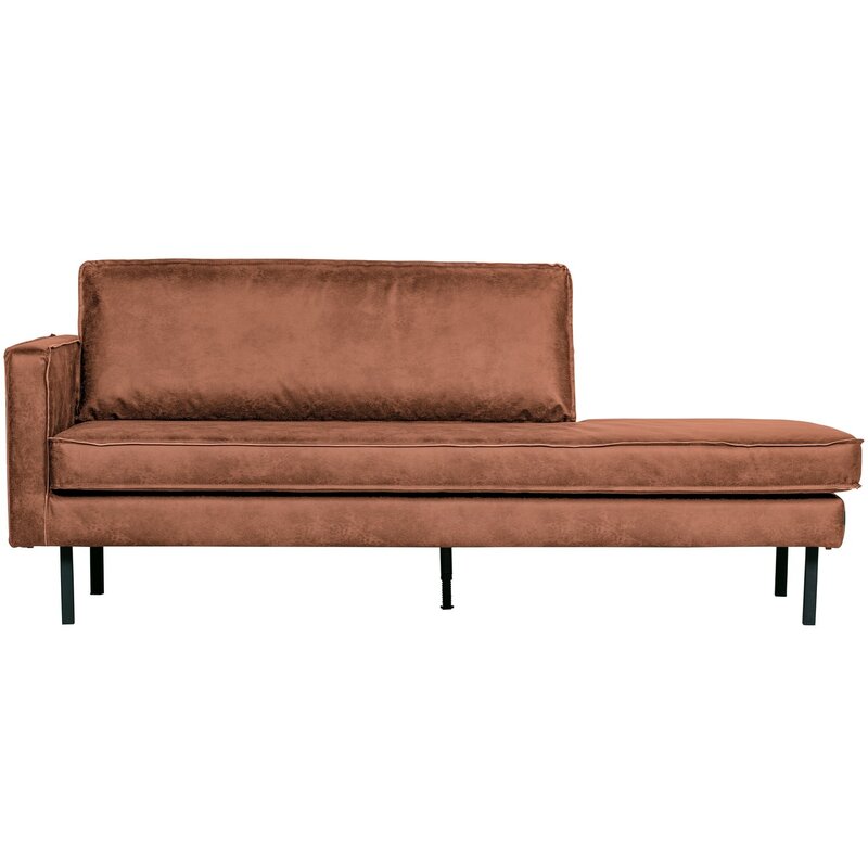 WOOOD-collectie Rodeo Daybed Links Ecoleer Cognac