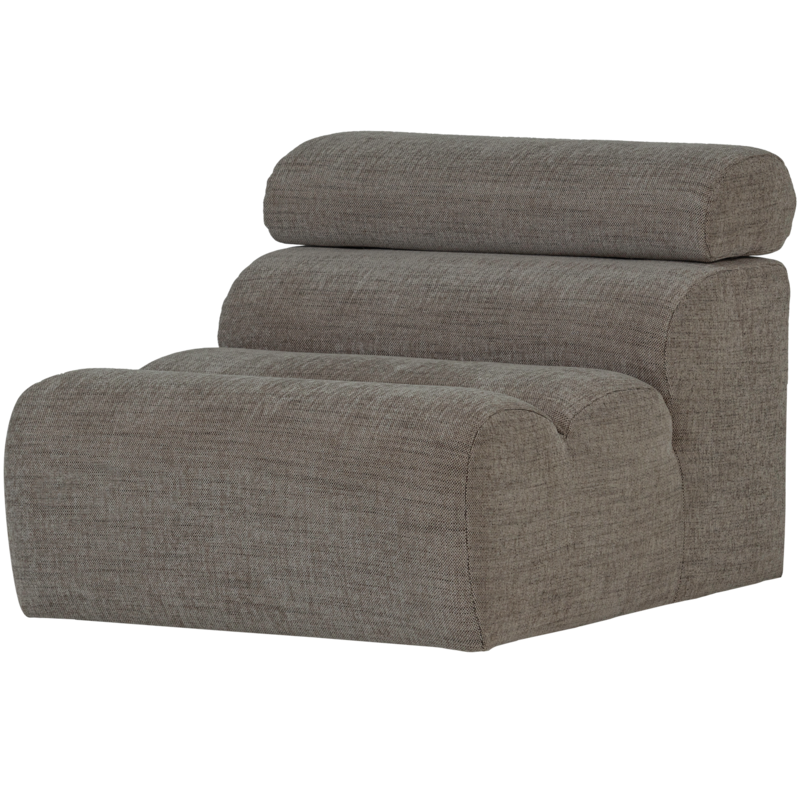 WOOOD-collectie Novi 1-Zits Element Grijs Melange