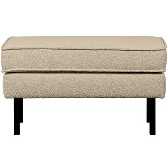 WOOOD Rodeo Hocker Op Poten Boucle Beige