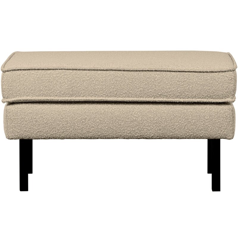 WOOOD-collectie Rodeo Hocker Op Poten Boucle Beige