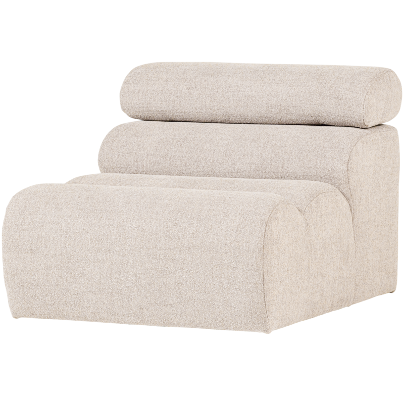 WOOOD-collectie Novi 1-Zits Element Boucle Naturel