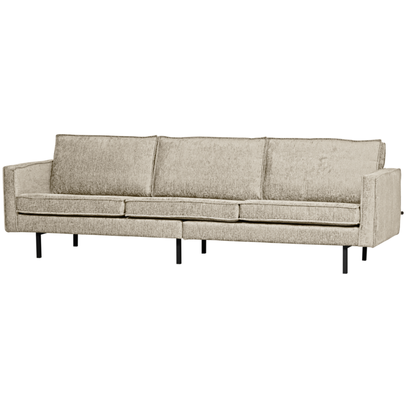 WOOOD-collectie Rodeo 3-Zits Bank Structure Velvet Wheatfield