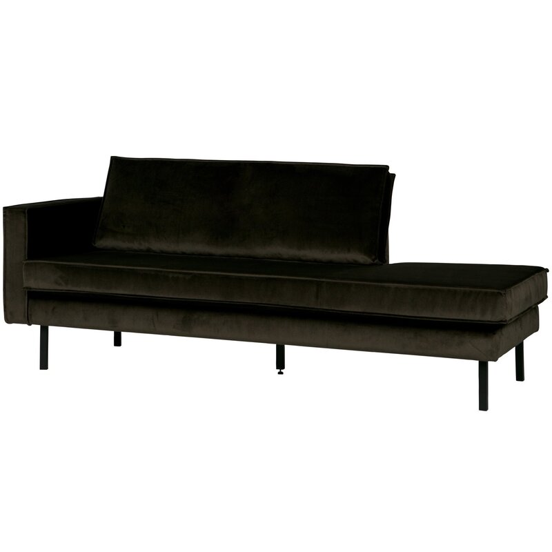 WOOOD-collectie Rodeo Daybed Links Velvet Donkergroen