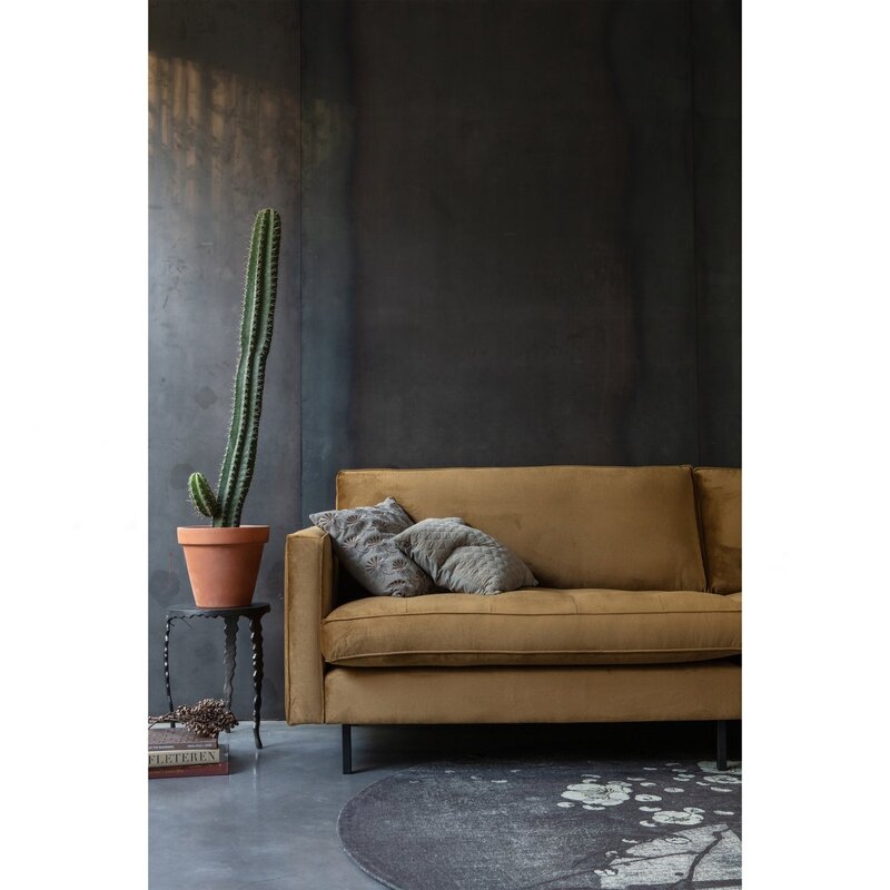 WOOOD-collectie Rodeo Classic 3-Zits Bank Velvet Honinggeel