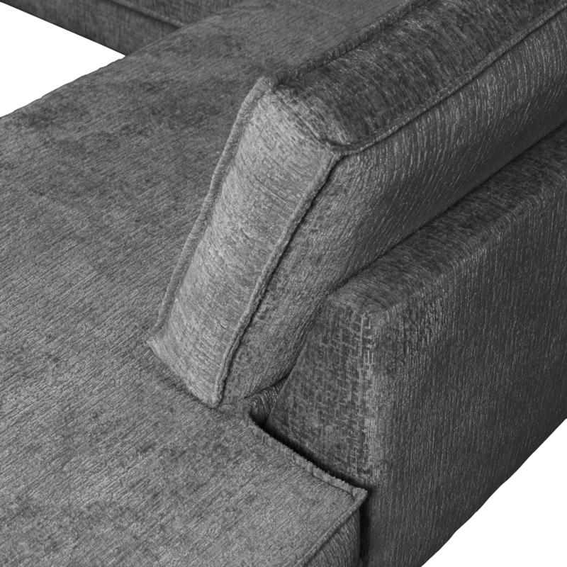 WOOOD-collectie Rodeo Hoekbank Rechts Structure Velvet Mountain