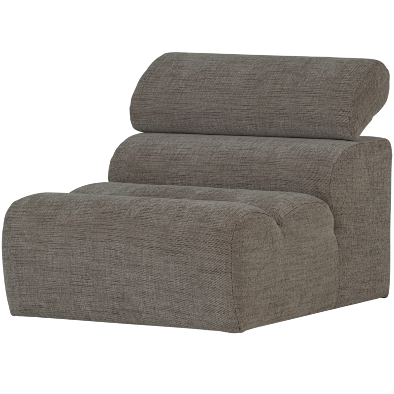 WOOOD-collectie Novi 1-Zits Element Grijs Melange