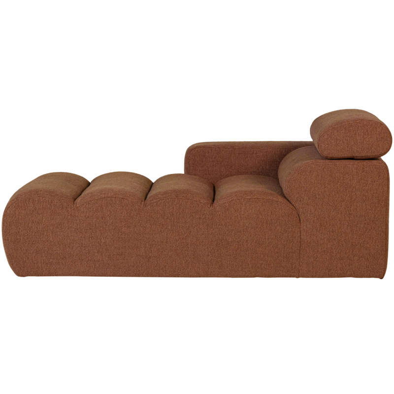 WOOOD-collectie Novi Chaise Longue Element Arm Links Boucle Terra