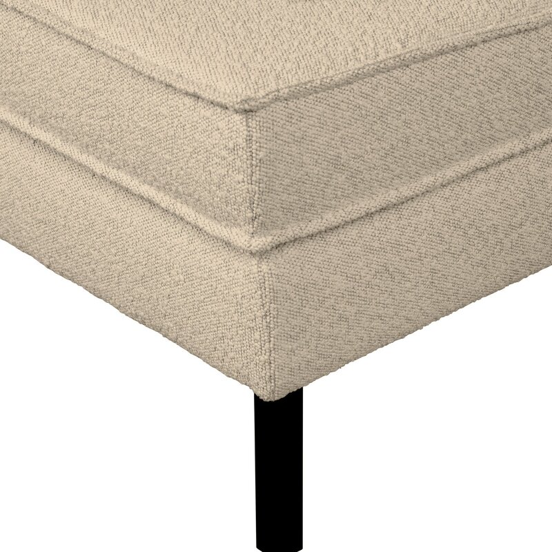 WOOOD-collectie Rodeo Hocker Op Poten Boucle Beige