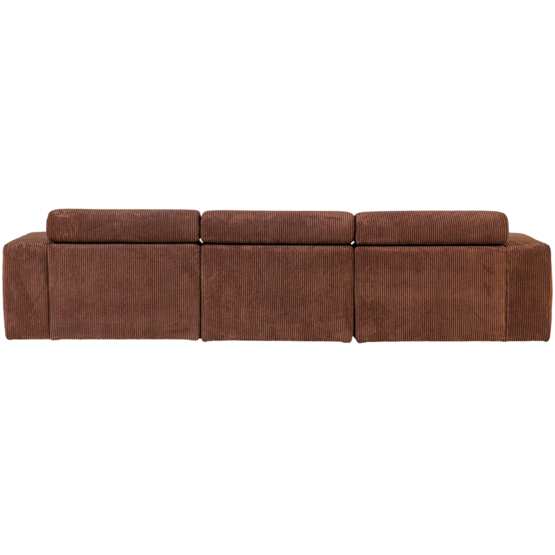 WOOOD-collectie Novi Chaise Longue Bank Links Ribstof Terra