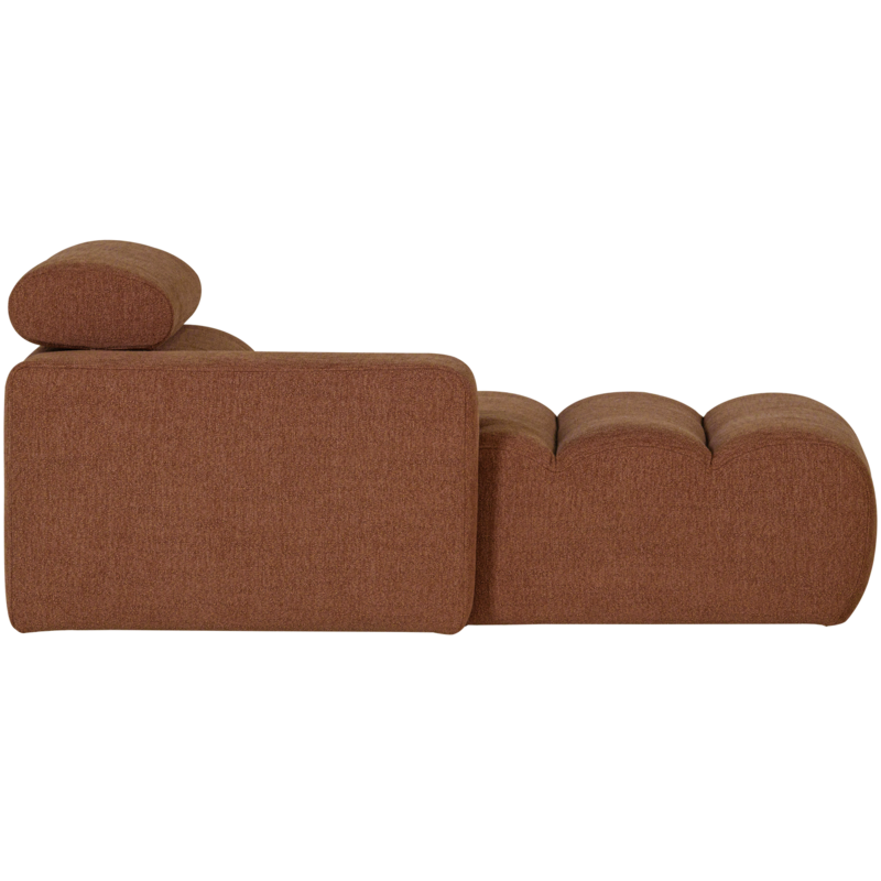WOOOD-collectie Novi Chaise Longue Element Arm Links Boucle Terra