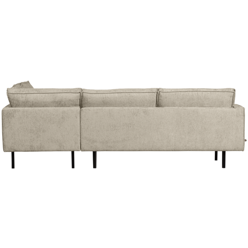 WOOOD-collectie Rodeo Hoekbank Rechts Structure Velvet Wheatfield