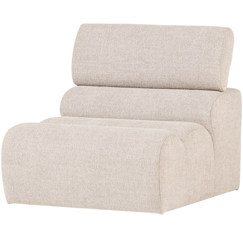 WOOOD-collectie Novi 1-Zits Element Boucle Naturel