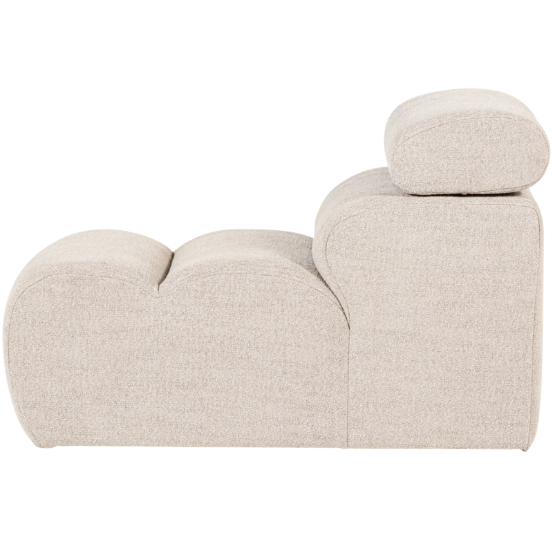 WOOOD-collectie Novi 1-Zits Element Boucle Naturel