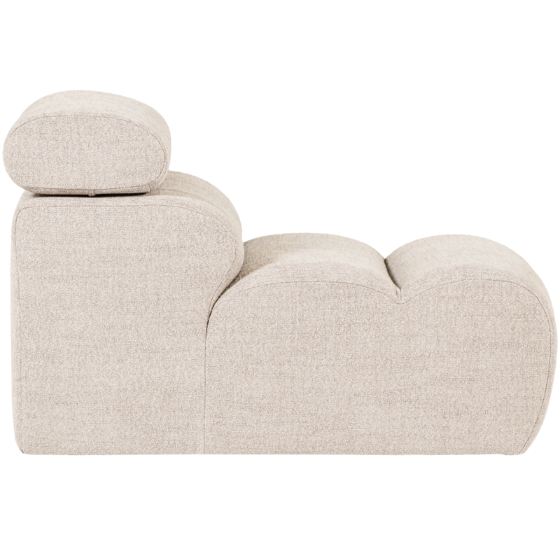 WOOOD-collectie Novi 1-Zits Element Boucle Naturel