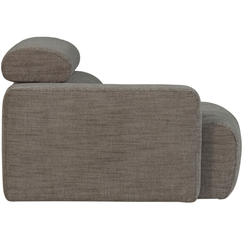 WOOOD-collectie Novi 1-Zits Element Arm Links Grijs Melange