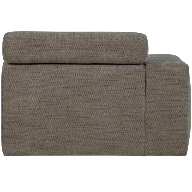 WOOOD-collectie Novi 1-Zits Element Arm Links Grijs Melange