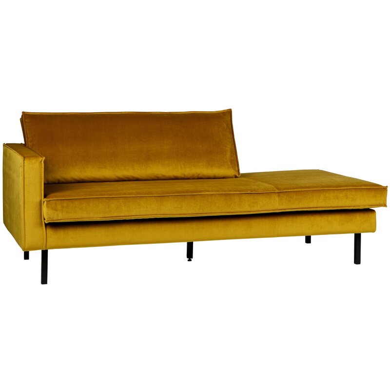 WOOOD-collectie Rodeo Daybed Links Velvet Oker