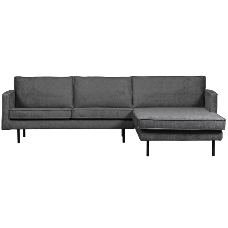 WOOOD-collectie Rodeo Chaise Longue Bank Rechts Structure Velvet Mountain