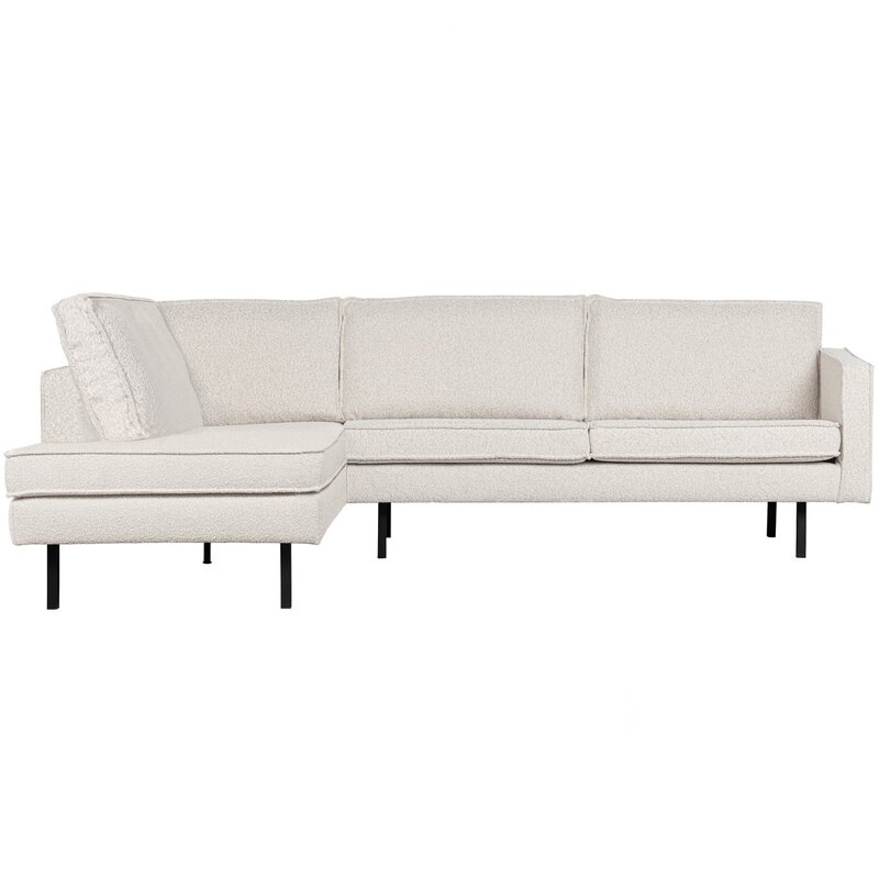 WOOOD-collectie Rodeo Hoekbank Links Boucle Naturel