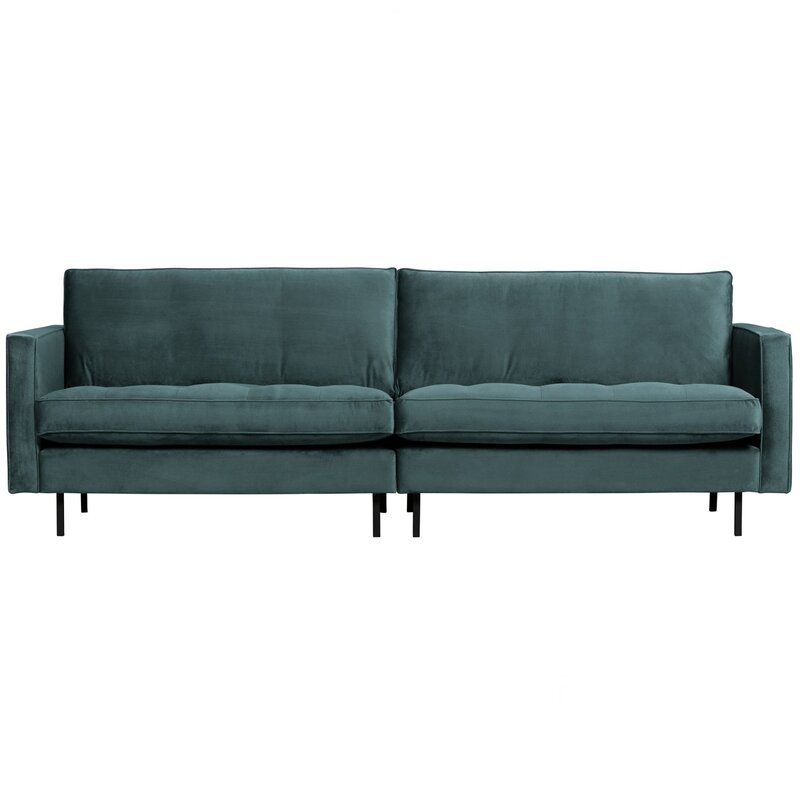 WOOOD-collectie Rodeo Classic 3-Zits Bank Velvet Groenblauw